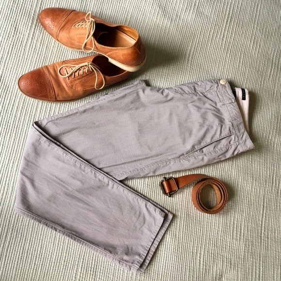 Theory Men’s Light Pinstripe Slim Pant - Picture 3 of 4